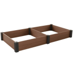 Lillepeenra &auml;&auml;r Vista Modular 122x122x27cm, pruun, 2 tk