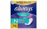 H&uuml;gieenisidemed Always Daily Fresh & Protect, 76 tk