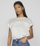 Vila naiste pluus 14101088*02, valge/snow