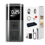 Kaasaskantav juhtmevaba &otilde;hukompressor taskulambiga Livman VC-027