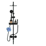 Du&scaron;is&uuml;steem riiuliga ja k&auml;eshoitav du&scaron;ihoidja painduva voolikuga Tavalax PrimaOne