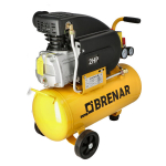 Kompressor 24l, 8bar, 1,5kW, 198l/min Brenar