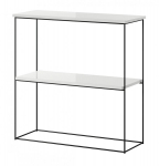 Riiul ADRK Furniture Toni, valge/must