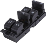 Elektriakende L&uuml;litusplokk, Vw Golf Iv Passat B5 Bora Jetta Sharan Seat Alhambra Leon I Toledo Ii, 9-Poldiline, Punane Valgustus, ME Premium, Elektrinių Langų Jungiklių Blokas, Vw Golf Iv Passat B5 Bora Jetta Sharan Seat Alhambra Leon I Toledo Ii, 9  ...