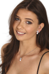 JwL Luxury Pearls Ilus h&otilde;bedane kaelakee ehtsa p&auml;rli ja tsirkoonidega JL0785 (kett, ripats)