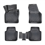 Auto kummimatid mustad 3d skoda kodiaq (2016-...) rizline
