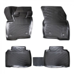 Car rubber floor mats black 3d ford galaxy (2015-...) rizline