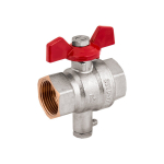 Kuulkraan 1/2" FF anduri &uuml;hendusega