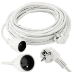 Pikendusjuhe 10m, 1x 230V, valge