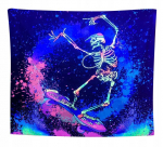 SEINADEKORATSIOON UV FLUORESTSENT GOBELIN REFLEKTOR Skeleton Skate, Sienų dekoravimas UV FLUORESCENT GOBELINO REFLEKTORIUS Skeletas Skate