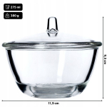 Klaasist suhkrukauss kaane ja suhkrumahutiga