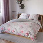 Voodipesu 220x200 puuvillane satiin Azalea Lilled