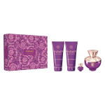 Kehahoolduskomplekt Versace Dylan Purple naistele: parf&uuml;&uuml;mvesi 100 ml + parf&uuml;&uuml;mvesi 5 ml + du&scaron;igeel 100 ml + ihupiim 100 ml
