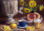 Teemantmosaiigikomplekt Wizardi Samovar, 70x50 cm