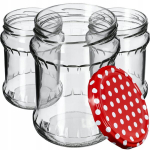 48x klaaspurk 500 ml s&auml;ilituspurgid meepurk + korgid Fi82