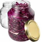 2x klaaspurk 2,5L purgid kurkide tinktuuride jaoks + korgid Fi100