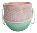 Boho roheline savi keraamiline korpus 13 cm