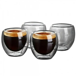 Kahekordse Klaasi Espresso Tassid Kompl, 6 tk.