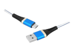 PS USB - microUSB kaabel 1m punutud sinine