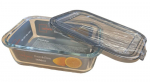 Karastatud klaasist toidukarp kaanega FreshBox, 1520ml