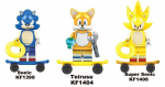 Sonic the Hedgehog figuur HeroBricks, 3tk, 5cm