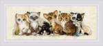 Ristpistekomplekt "Kassipojad" 40x15 RIOL2180