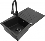 Graniidist k&ouml;&ouml;givalamu Mexen Cesar koos segisti ja sifooniga, must/must