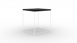 Kohvilaud Furniture Adina, valge/must