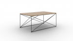 Kohvilaud ADRK Furniture Dante, must/pruun