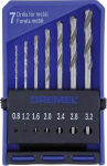 DREMEL puuride komplekt 0.8/1.2/1.6/2.0/2.4/2.8/3.2 mm 628