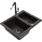 Graniidist valamu Mexen Carlo segistiga Flora 6518-75-670401-07-B, must/kuldne metallik