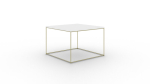 Kohvilaud ADRK Furniture Roni, valge/kuldne