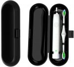 Reisikonteiner, kohver hambaharja ja hambapasta jaoks, must