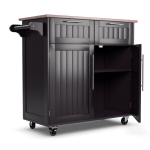 Costway k&ouml;&ouml;gik&auml;ru veerev serveerimisk&auml;ru sahtlite ja kappidega 94 x 45,5 x 94,5 cm kohv