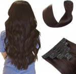 S-noilite Clip in juuksepikendused, 12 tolli, tumepruun