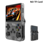 M&auml;ngukonsool R36S Retro pihuarvuti m&auml;ngukonsool avatud l&auml;htekoodiga Linuxi s&uuml;steem 3,5'' IPS-ekraaniga videom&auml;ngum&auml;ngija taskum&auml;ngukonsoolid 10000+ m&auml;ngu, Pilka be kortelės