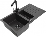 Graniidist k&ouml;&ouml;givalamu Mexen Matias segisti ja sifooniga, Black granite/Black