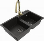 Graniidist k&ouml;&ouml;givalamu Mexen Tomas segisti ja sifooniga, metallik must/kuldne/kuldne