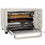 Miniahi Minipirukasahi, v&auml;ike ahi 21 L r&ouml;sterahi 1 resti ja 1 k&uuml;psetusplaadiga, 3 k&uuml;direžiimi, 100 &deg;C-230 &deg;C, roostevaba teras, klaas, kreemvalge