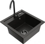 Graniidist k&ouml;&ouml;givalamu Mexen Vito segisti ja sifooniga, Metallic black/gold+Black