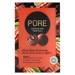 Tume &scaron;okolaadi tr&uuml;hvlid brownie-kreemi t&auml;idisega Pure, 148 g x 6 tk