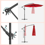 P&auml;ikesevari &Oslash; 300 cm koos aluse UV-kaitsega kuni UPF 50