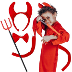 Tarvikud Devil sarved pearihmaga pitchfork saba 4 toodet., uniwersalny