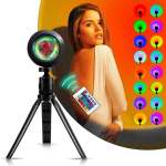 P&auml;ikeseloojanguvalguse projektsioon, 16 in 1 p&auml;ikeseloojanguvalguse luminofoorvalgusti projektorlamp LED-&ouml;&ouml;valgusti 360&deg; p&ouml;&ouml;rleva esteetilise kingitusega [energiaklass F]