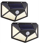 Happy People 100 LED liikumisanduriga v&auml;livalgusti IP65 veekindel