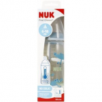 Pudel koos temperatuuriindikaatoriga Nuk First Choise, sinine, 6-18 kuud, 300 ml