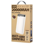 Remax RPP-626, 20000 mAh, valge