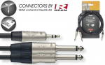 Stagg NYC2/MPS2PR, Aux 3.5 mm/Aux 6.35 mm, 2 m