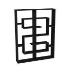 Eraldiseisev riiul Kalune Design Esteban, must