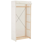 vidaXL garderoob, valge, 79 x 40 x 170 cm, kangas